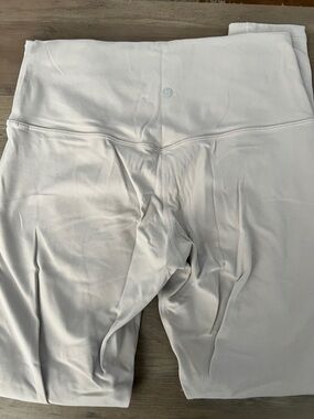 lululemon athletica Light Gray/White Active Leggings